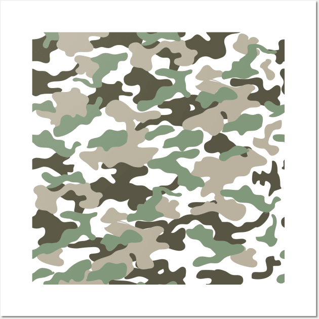 Camouflage pattern Wall Art by ilhnklv